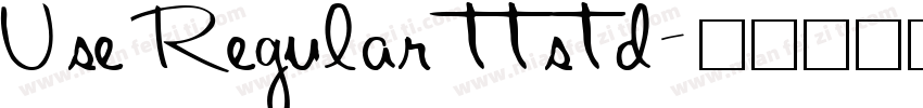 Use Regular ttstd字体转换